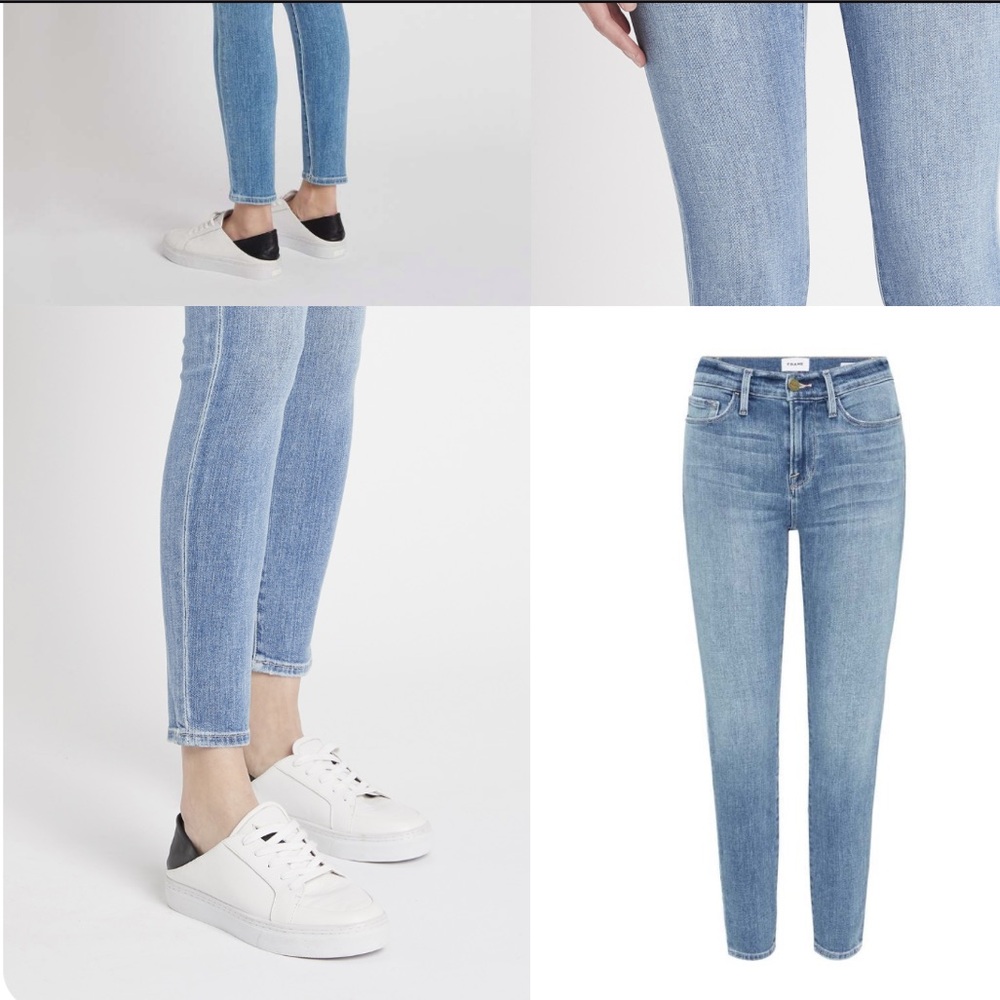 Frame Denim Le Skinny de Jeanne Crop